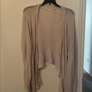 Tan/cream cardigan - XL